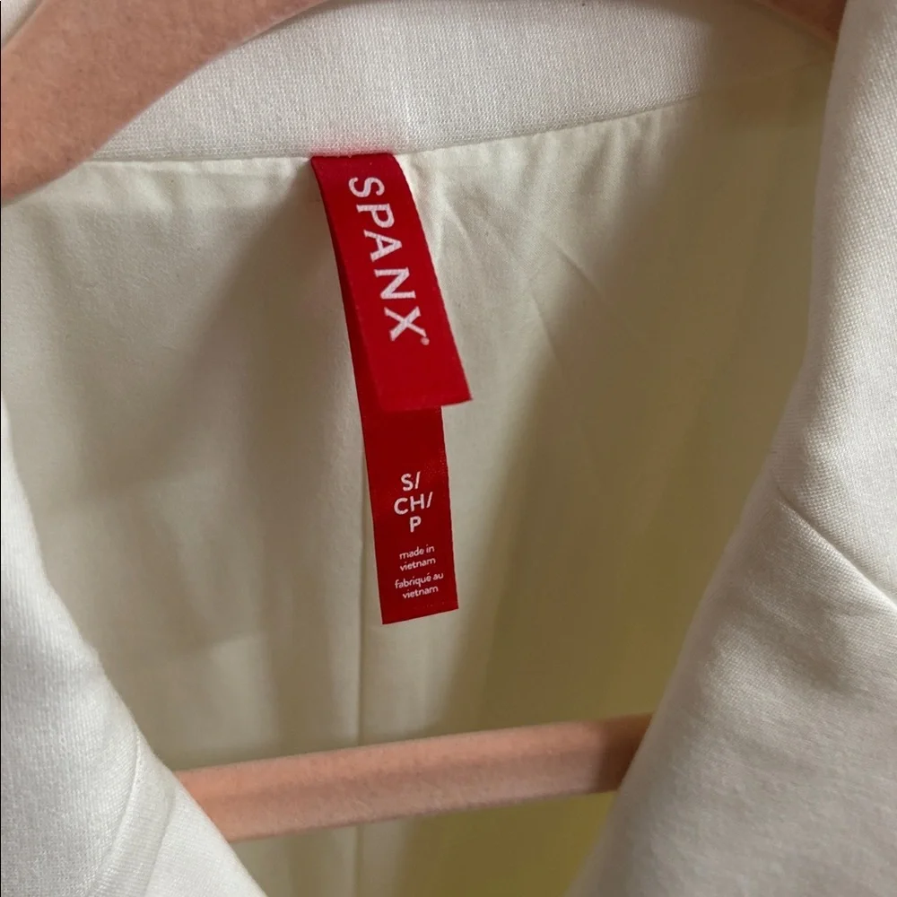 SPANX The Ponte Vest Dress in the color Powder white size small business casual - Picture 4 of 6